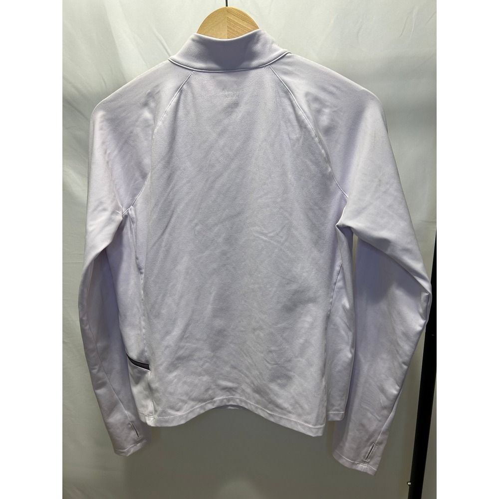 Reebok Quarter Zip Pullover Womens Medium Lavender Purple Excellent Thumbholes - Picture 7 of 7